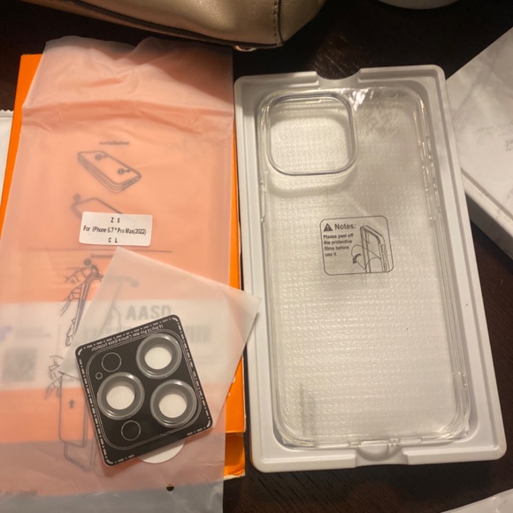 iPhone 14 Pro Max & Plus Clear Case Cover 5 in 1 Protection W/3Pk Glass New - Picture 2 of 7